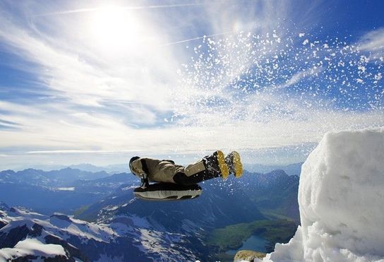 Freeride 180-X Silver Inflatable Sledge by Airboard